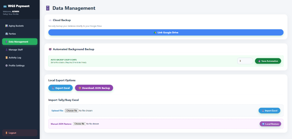 Data Management Options
